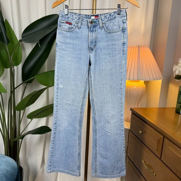 Vintage Tommy Hilfiger Flare Jeans 90s/Y2K size 25x30 - Picture 6 of 9